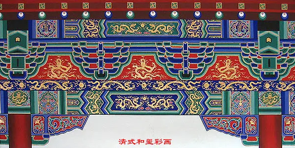 东城中国建筑彩画装饰图案